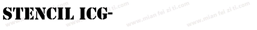 Stencil ICG字体转换